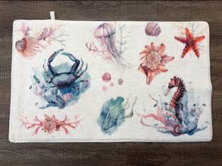 Imitation Cashmere Floor Mat-Crab,Dacron,45*75cm