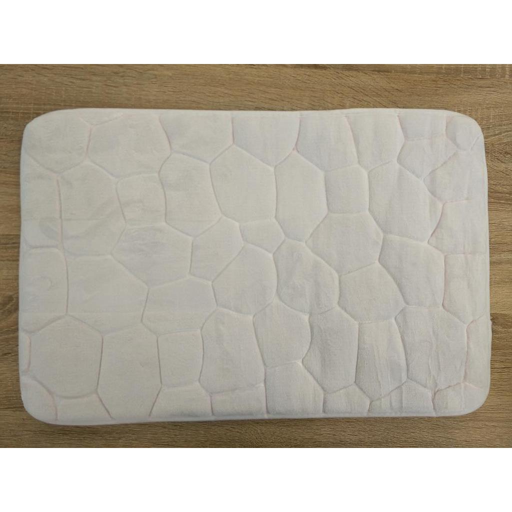 Deep Stone Pattern Floor Mat-White,Dacron,45*70cm