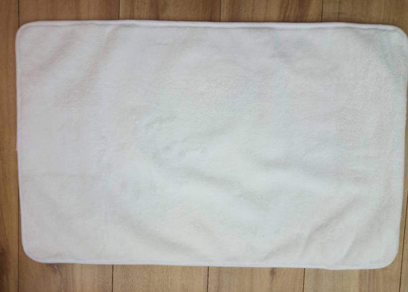 Shorthair Floor Mat-White,Dacron,50*80cm