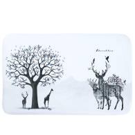 Printed Floor Mat-Elk,Dacron,45*75cm