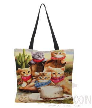 Oil Painted Cat  Bag, Mao -55