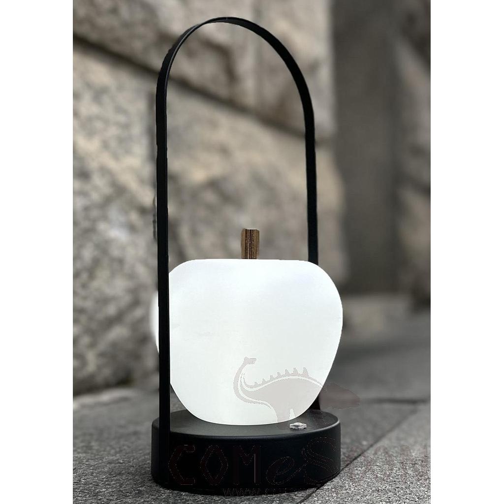 Hand Lamp, Iron+Glass, 12*29Cm