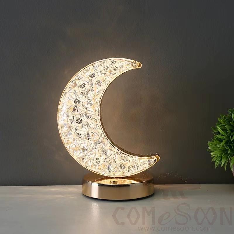 Moon Lamp, Iron+Acrylic, 12.5*19.5*10Cm