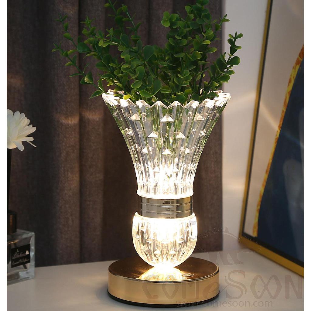 Vase Table Lamp, Iron + Acrylic, 10*18*11Cm