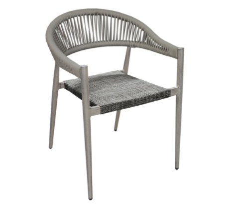 Outdoor Dining Chair, Aluminum Alloy