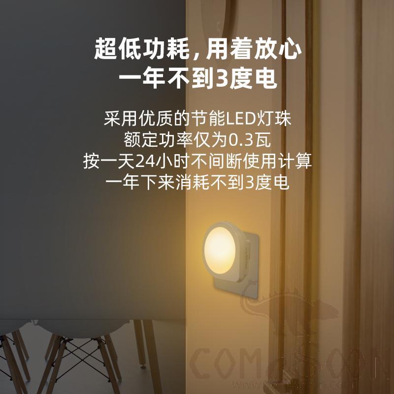 Light Sensitive Q-Shape Night Lamp, L62Xw53Xh50Mm