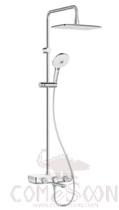 Wall-Mounted Thermostatic Shower Column With Three Outlets, Hardware, Chrome Plated, Class A (American Standard)