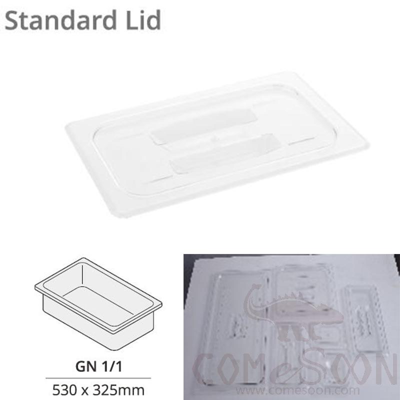 1/1 GN Pan Lid / Cover, Clear PC, 530*325mm