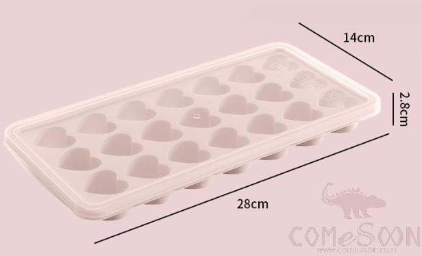 Heart Shaped Ice Mould 28*14*2.8cm Red