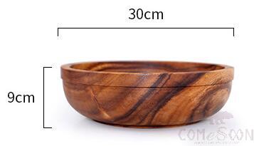 Wooden Bowl, D30*H9cm