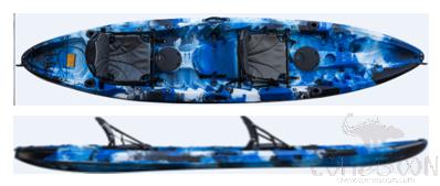 Oceanus Triple Fishing Boat, LLDPE, L378*W84*H43 cm