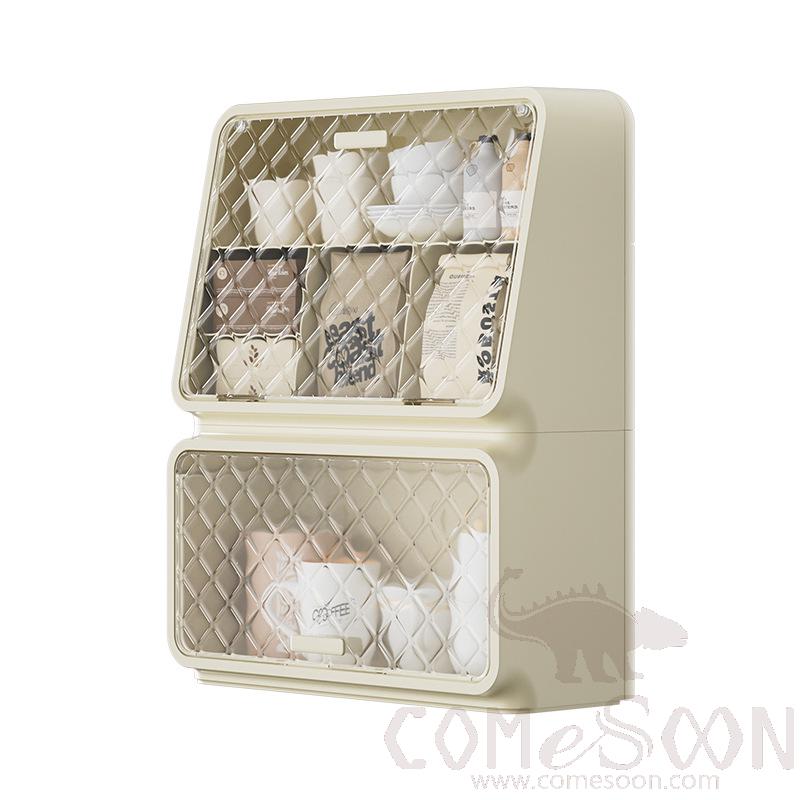 Coffee Mugs/Mugs/Teacups/Wine Glasses/Mugs Shelf Storage Cabinet, PS + PET, 34*15*43cm