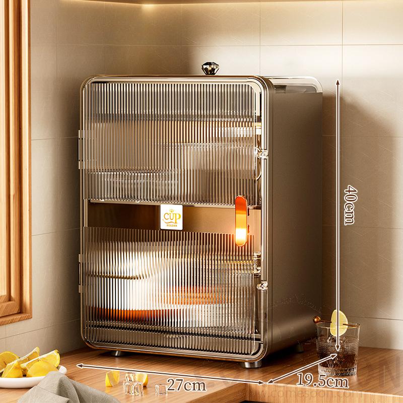 Coffee Mugs/Mugs/Teacups/Wine Glasses/Mugs Shelf Storage Cabinet, PET, 27*19.5*40cm
