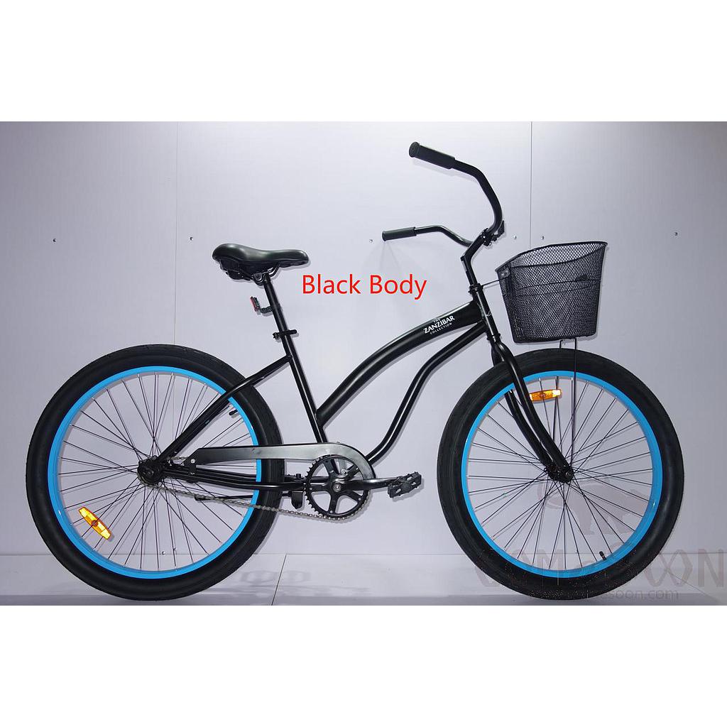 Customized Black Aluminum Alloy Beach Bike 26&quot;