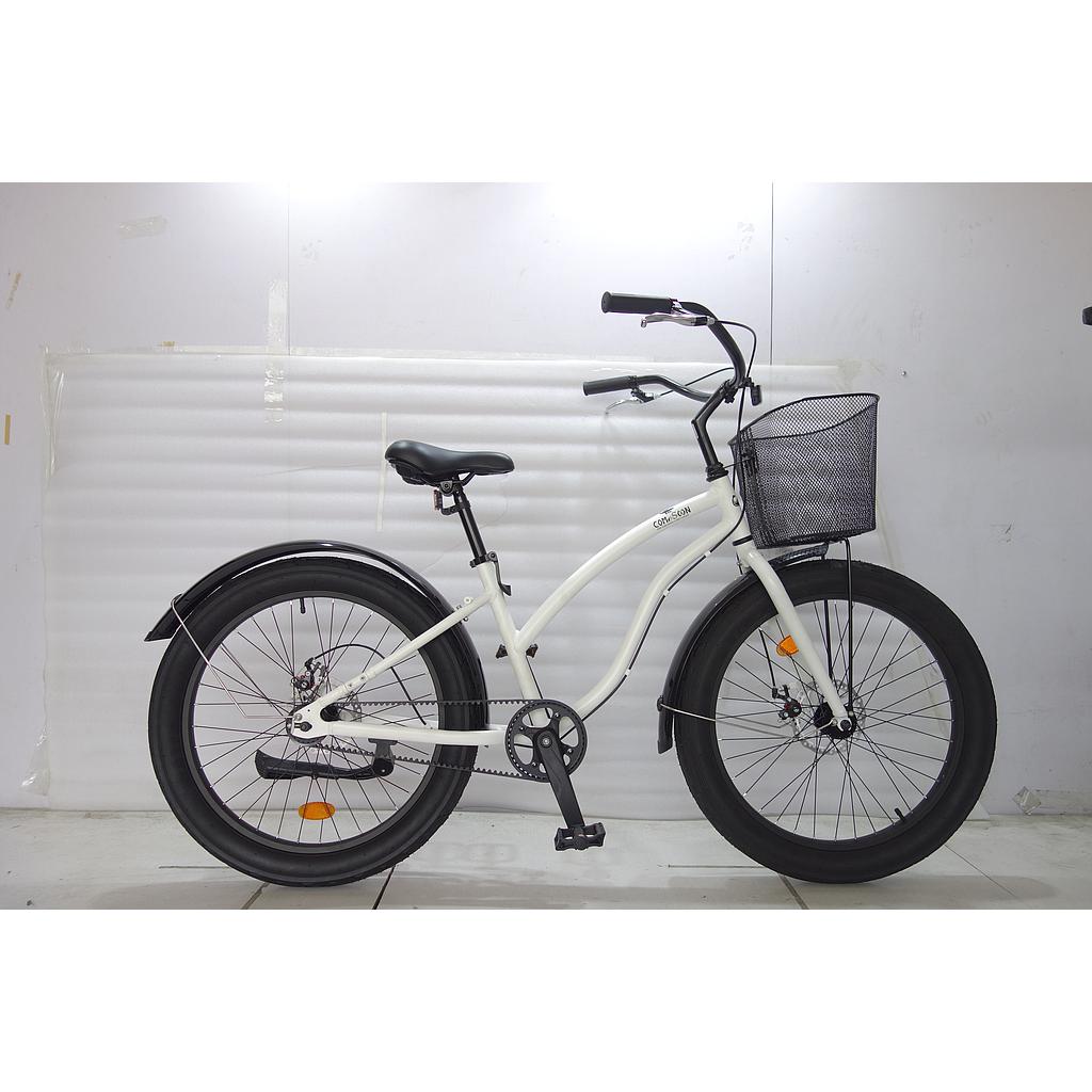 Customized White Aluminum Alloy Beach Bike 24&quot;