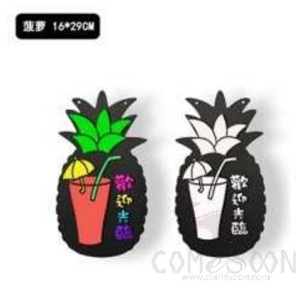 Pineapple Hanging Blackboard, 16*29cm
