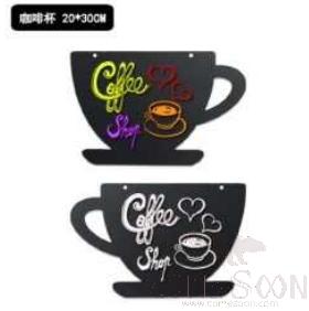 Coffee Cup Hanging Small Blackboard, 20*30cm