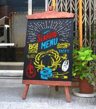 Tripod Menu Board, 45*89cm