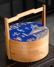 Double Carry Case, Wood, 25*25*27Cm