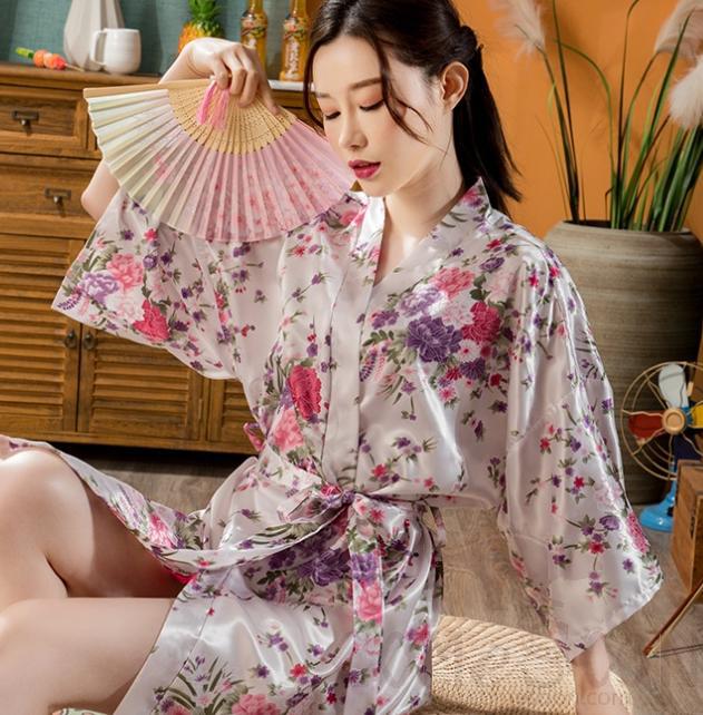 Floral Bathrobe