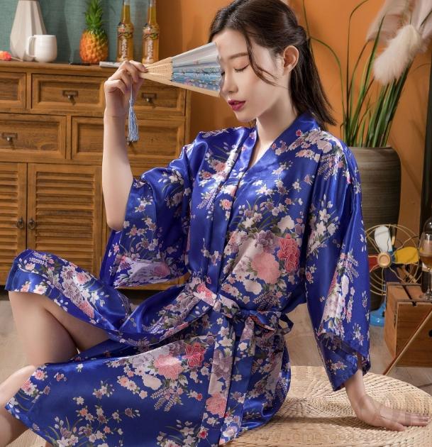 Floral Bathrobe