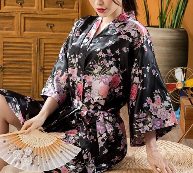 Floral Bathrobe