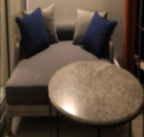 Outdoor Recliner( Seat Frame+Mattress+2*Gray Pillow+2*Blue Pillow)