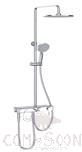 Shower, Top Spray Shower: 10 Inch Top Spray, Hand Shower: 4 Inches 3 Functions
Water Inlet Hole