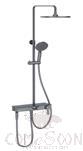 Shower, Top Spray Shower: 10 Inch Top Spray, Hand Shower: 4 Inches 3 Functions
Water Inlet Hole