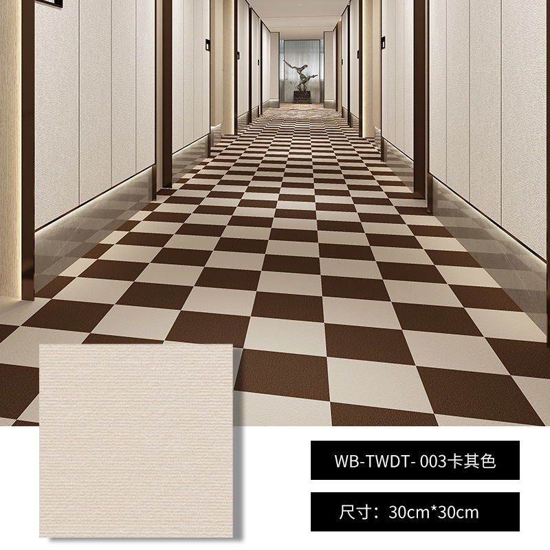 Self-adhesive Carpet， 100% Polyester， 300*300MM , Tile Carpet