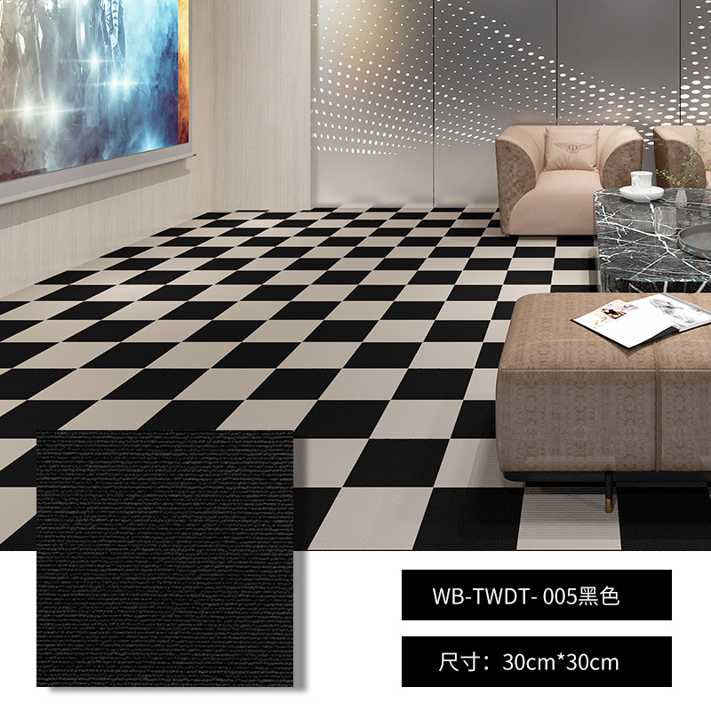 Self-adhesive Carpet， 100% Polyester， 300*300MM , Tile Carpet