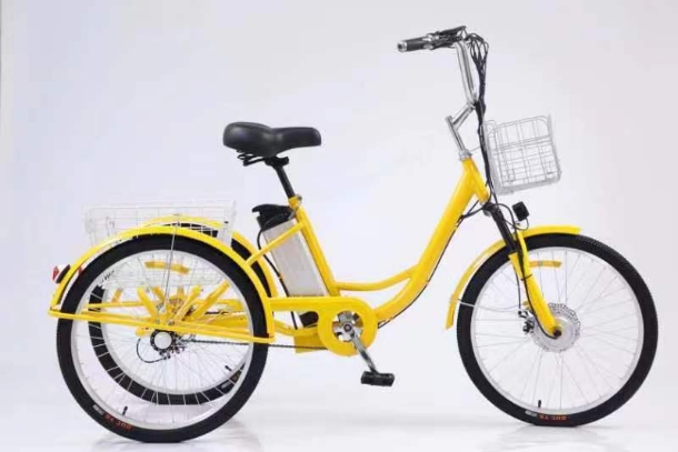 Electric Tricycle, 24&quot;, 36V 12A, 350W, Yellow