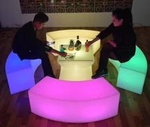 Led Chair,Pe Plastic,120*43*43cm