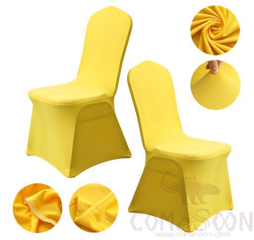 Chair Cover, Spandex, Yellow