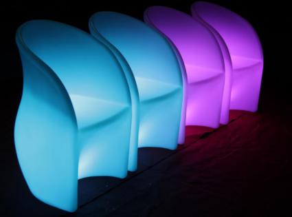 Led Chair,Pe Plastic,62*62*78cm