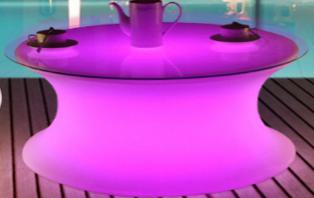 Led Table,Pe Plastic,D70*H46cm