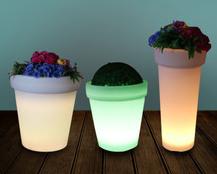Led Flowerpot,Pe Plastic,D48*96 cm