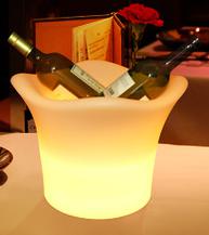 Led Ice Bucket,Pe Plastic,32*32*27 cm