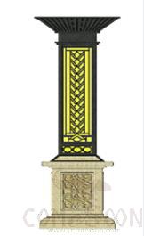 Pillar Lights, L880*W880*H2220 mm