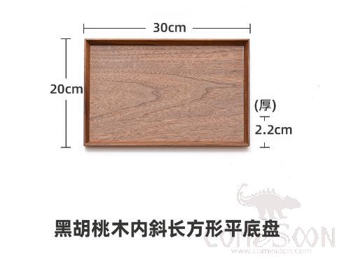 Rectangle Serving Tray，Black Walnut，L30*W20cm