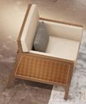 Lobby Armchair Next to Sofa, W70*D70*H75-SH44 cm