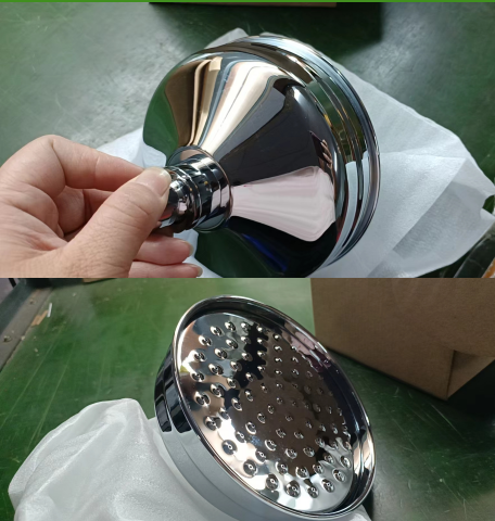 Shower Head W/ Swivel Head, Copper, 150mm