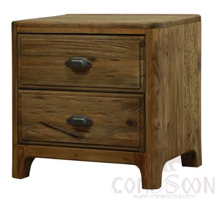 Two Drawer Bedside Table, L55*W45*H55 cm