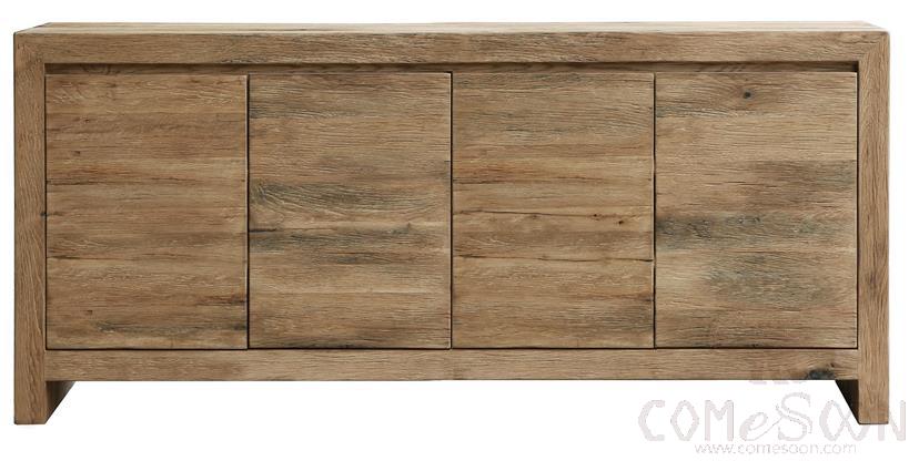 Four-Door Long Sideboard, Old Oak, L198.2*W48*H90 cm