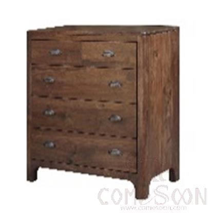 Five Drawer Chest, North American Black Walnut, L90*W48*H100 cm