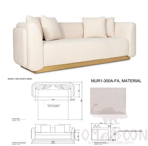 Guestroom-HK-Sleeper Sofa, W200*D90*H73.9 cm