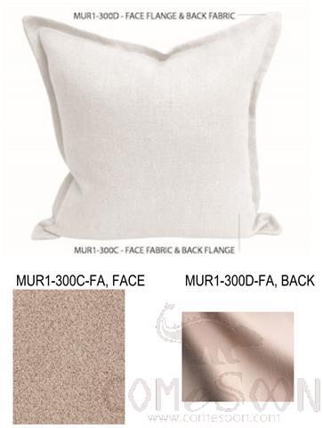Guestroom-HK-55cm Pillow Fabrication with Contrasting Flange, L55*W55*H15 cm