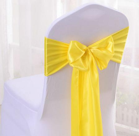 Chair cover band-Bright yellow-18*270cm