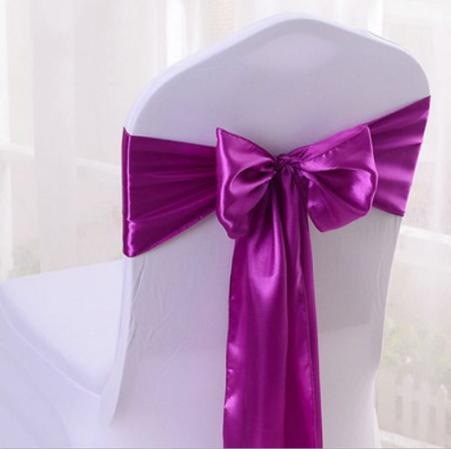 Chair cover band-Aubergine-18*270cm