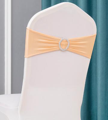 Chair Cover Band-Spandex-Dark champagne